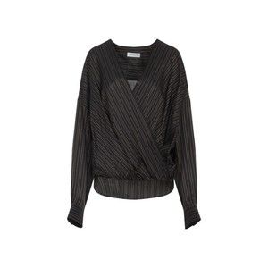 Dries Van Noten Wrap-Style Blouse With Deep V-Neck - NWT